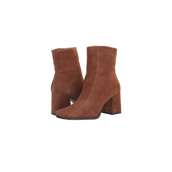 Sam Edelman Women's Mayla Booties Size 6.5M Brown Suede - Picture 1 of 9